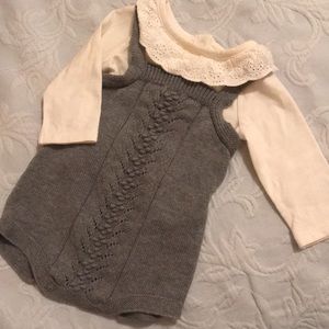 Grey Knitted Onsie